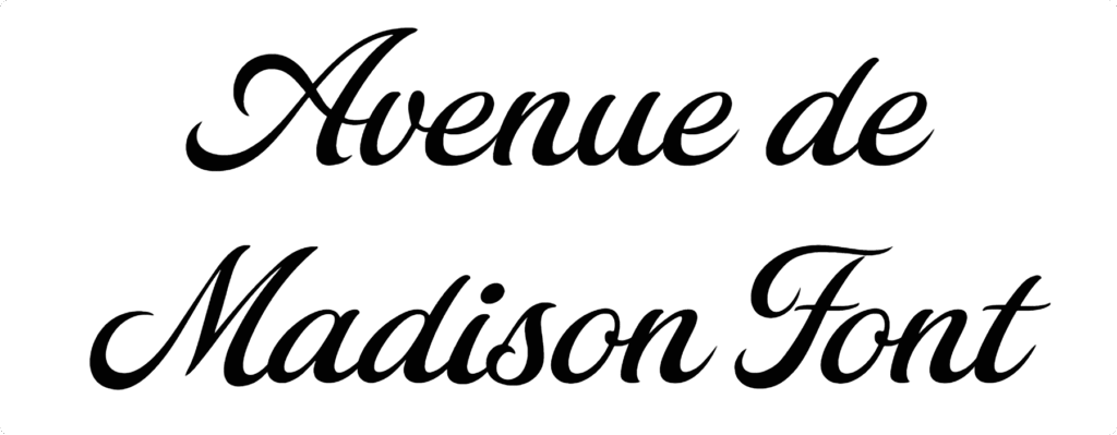 Avenue de Madison Font Download