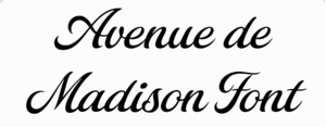 Avenue de Madison Font Download