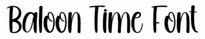 Baloon Time Font Download