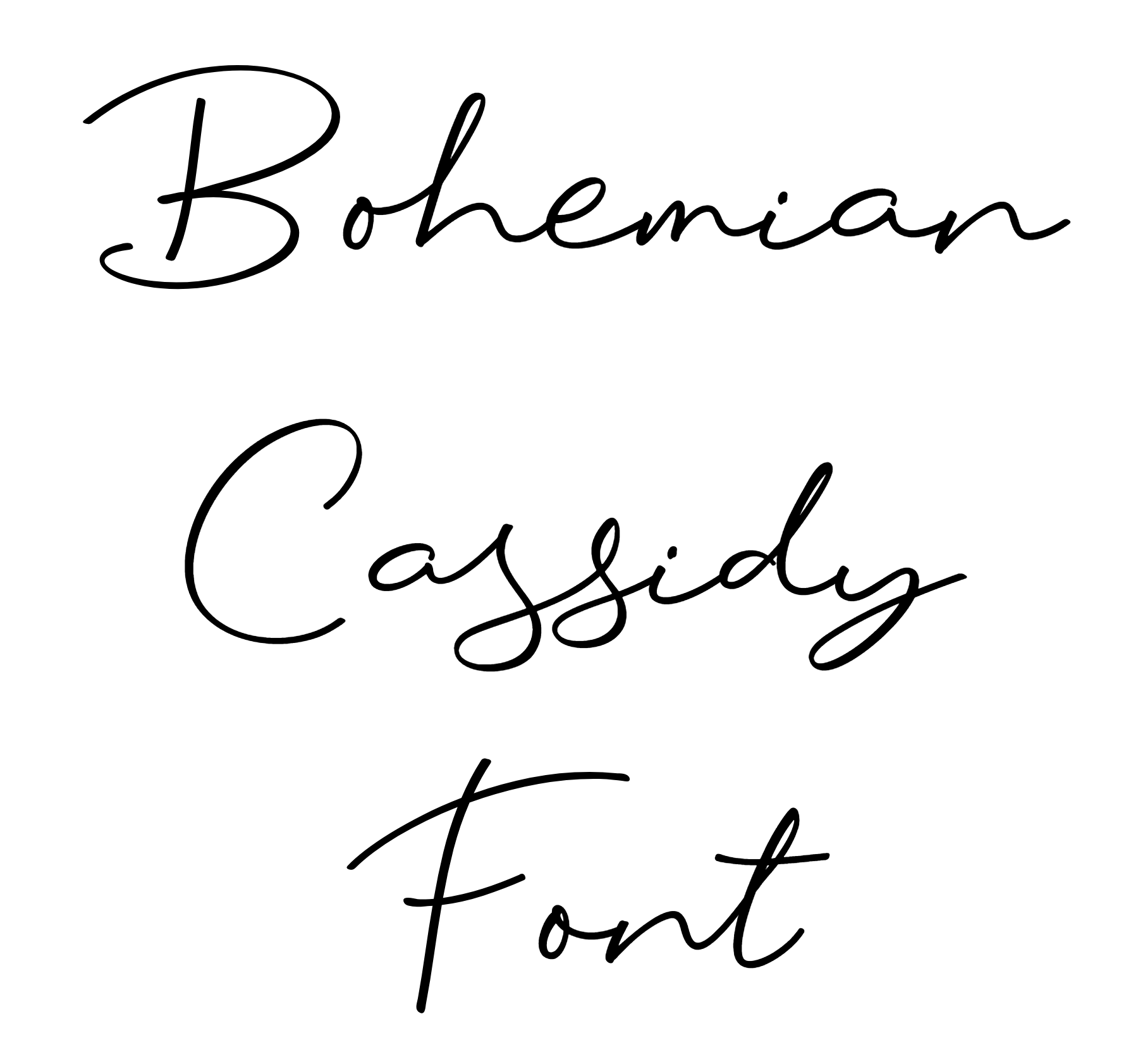 Bohemian Cassidy Font Download