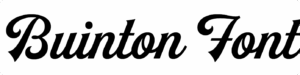 Buinton Font Download