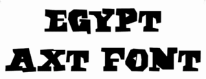 Egypt Axt Font Download