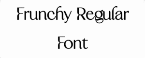 Frunchy Regular Font Download