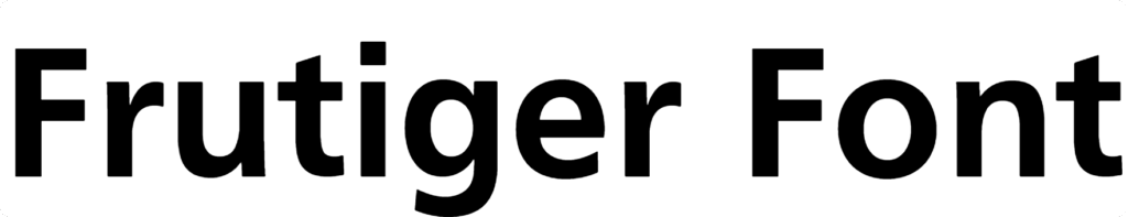 Frutiger Font Download