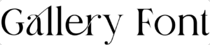 Gallery Font Download