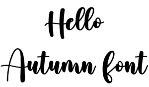 Hello Autumn Font Download