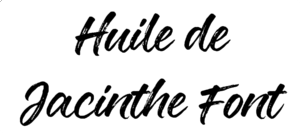 Huile de Jacinthe Font Download