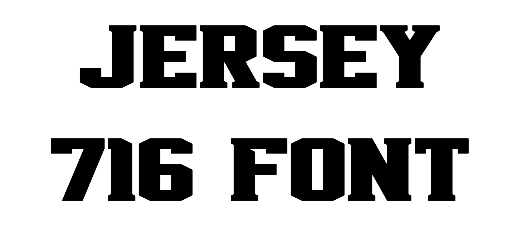Jersey 716 Font Download