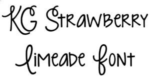 KG Strawberry Limeade Font Download