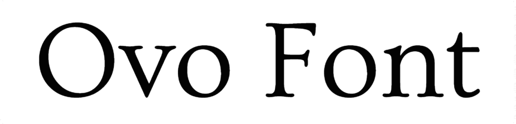 Ovo Font Download