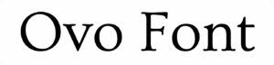 Ovo Font Download