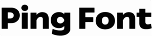 Ping Font Download