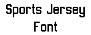 Sports Jersey Font Download