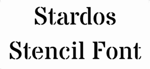 Stardos Stencil Font Download