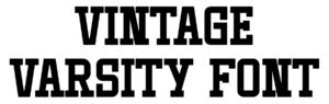 Vintage Varsity Font Download