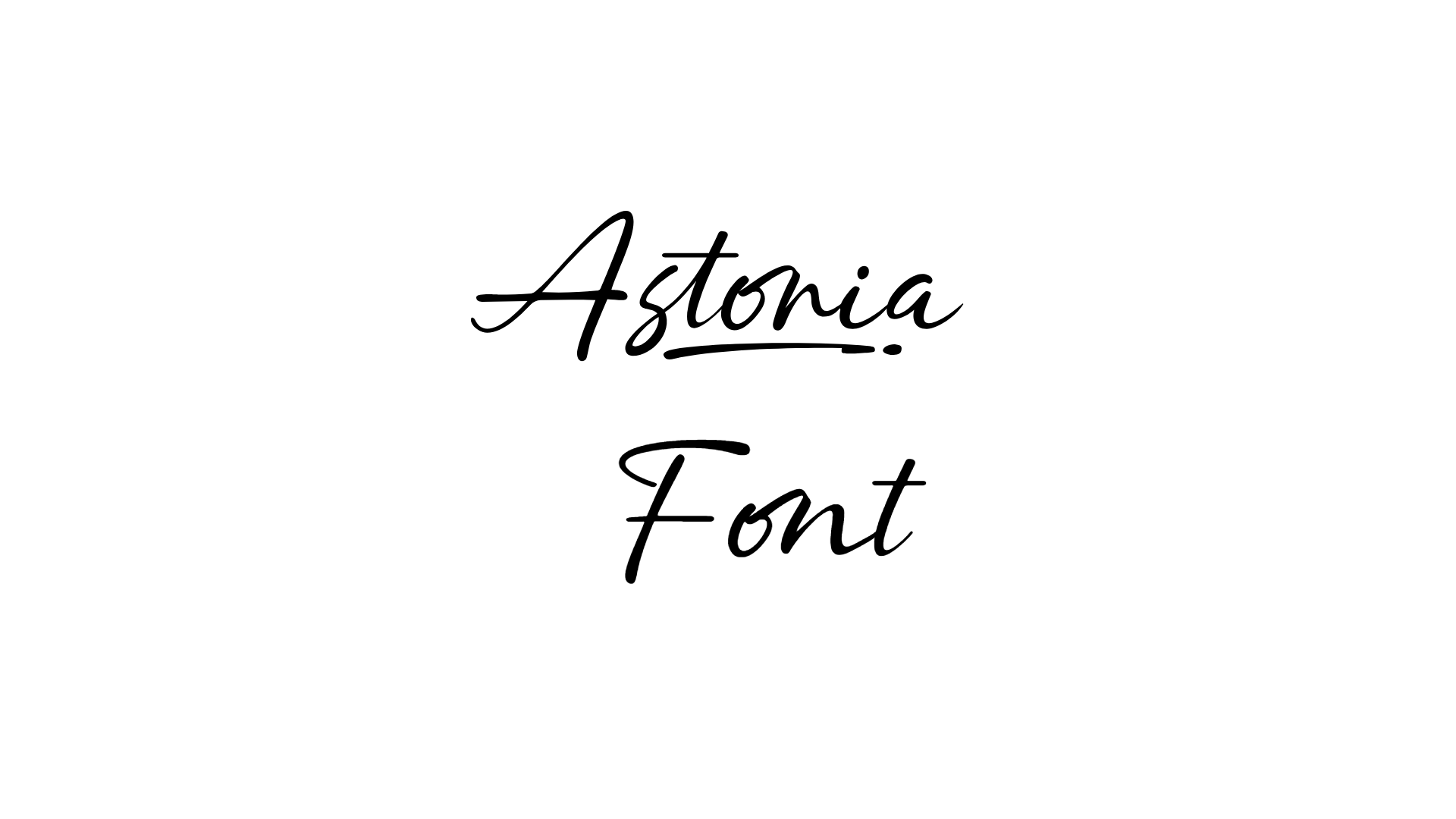 Astoria Font font preview
