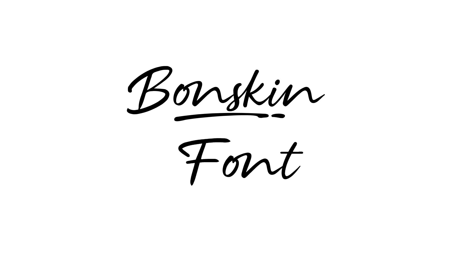 Bonskin Font font preview