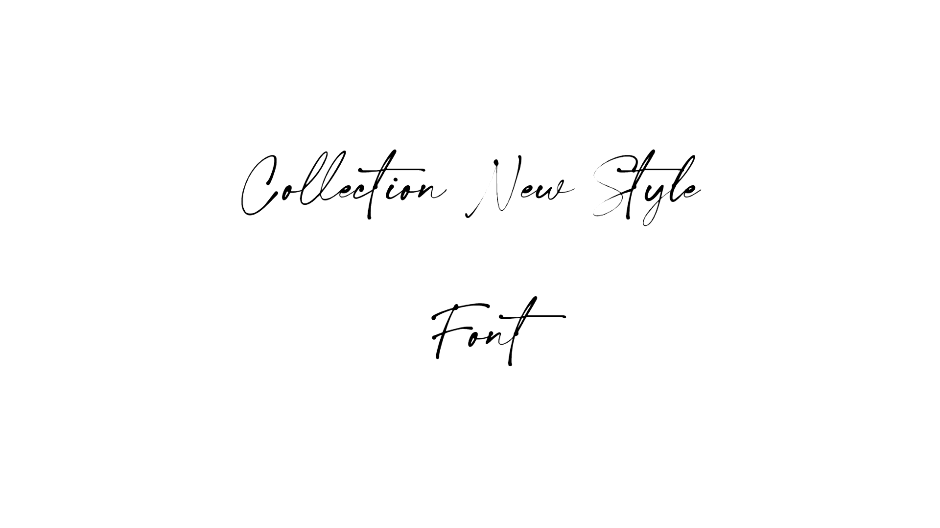 Collection New Style Font font preview
