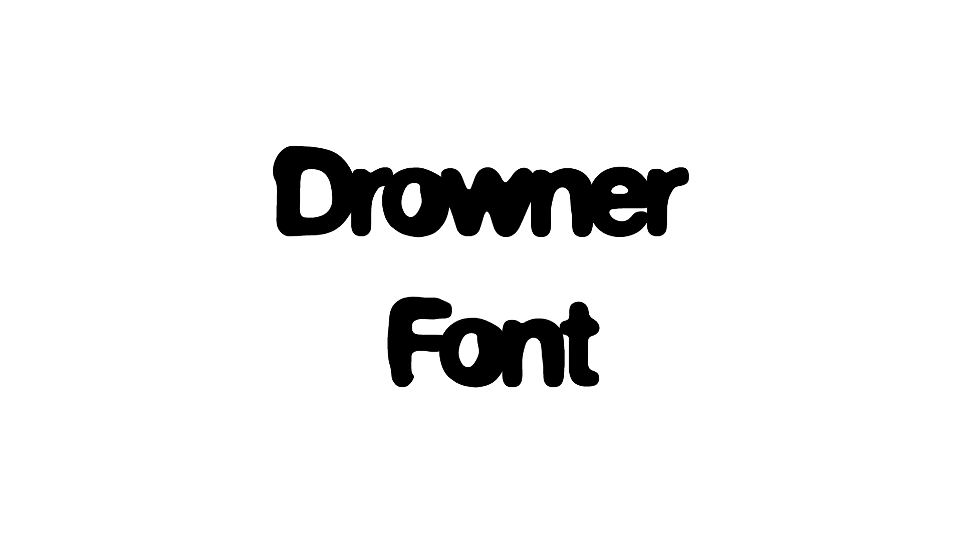 Drowner Font font preview